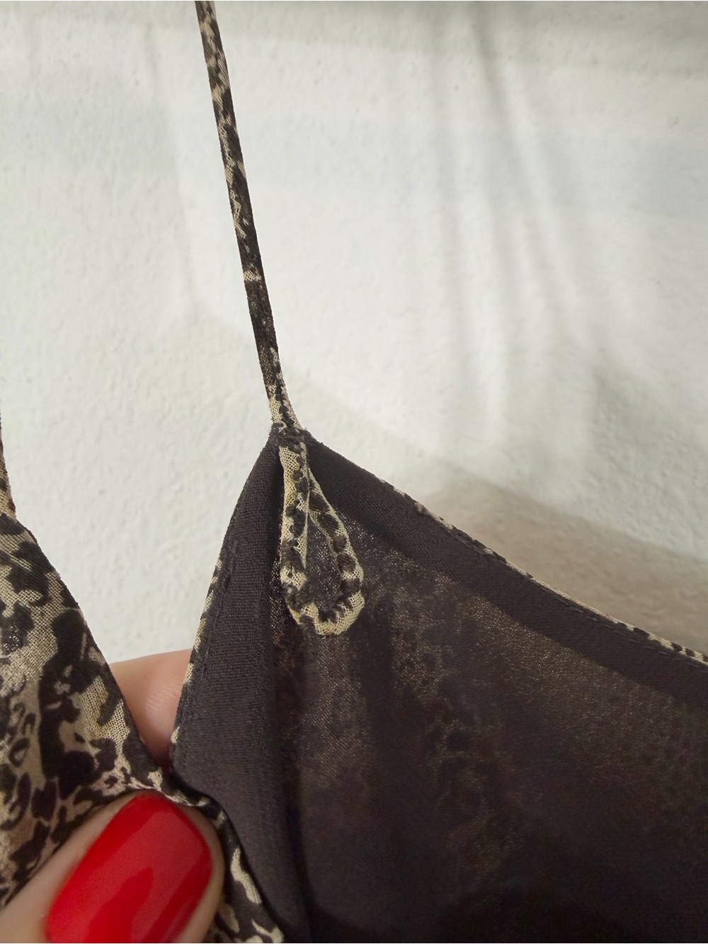 Vintage Ann Taylor Silk Two Piece Skirt Set Brown Snakeskin Cami Midi Size 2/4 - Picture 7 of 16